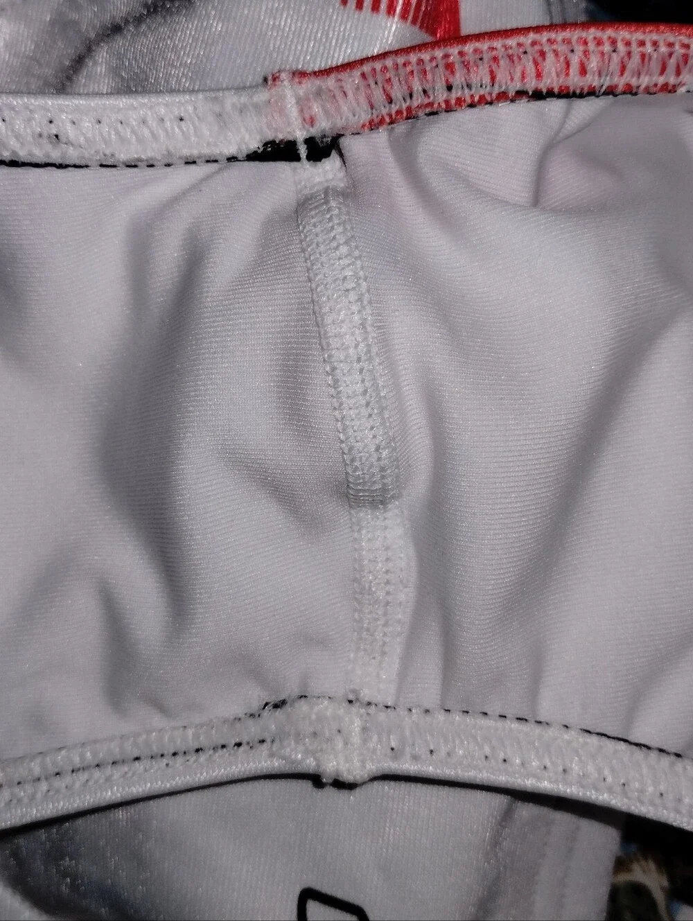 Men's USA Brief Swimwear - White with Red & Blue sz 28